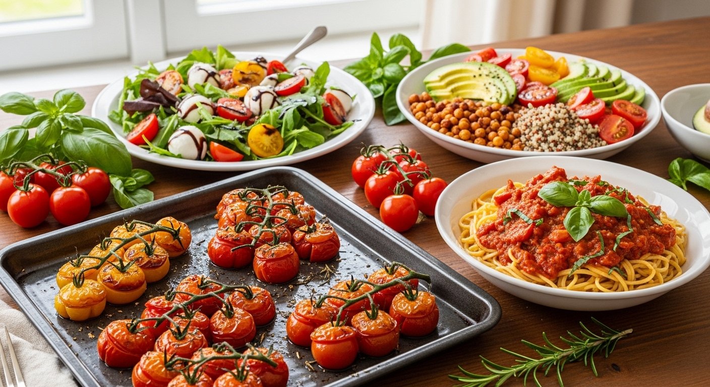 Cherry Tomato Recipes: 25 Easy, Fresh & Roasted Ideas (Salads, Pasta, Vegan & More)