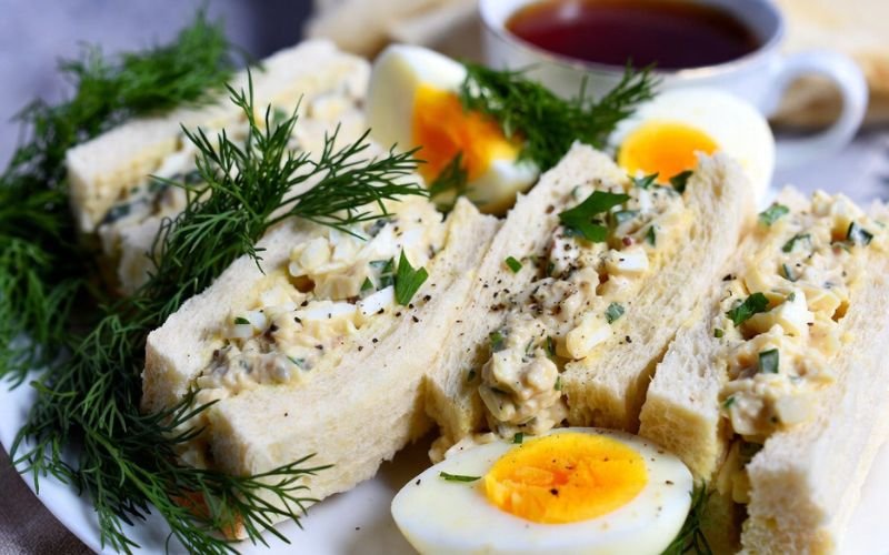 2. Egg Salad Finger Sandwiches