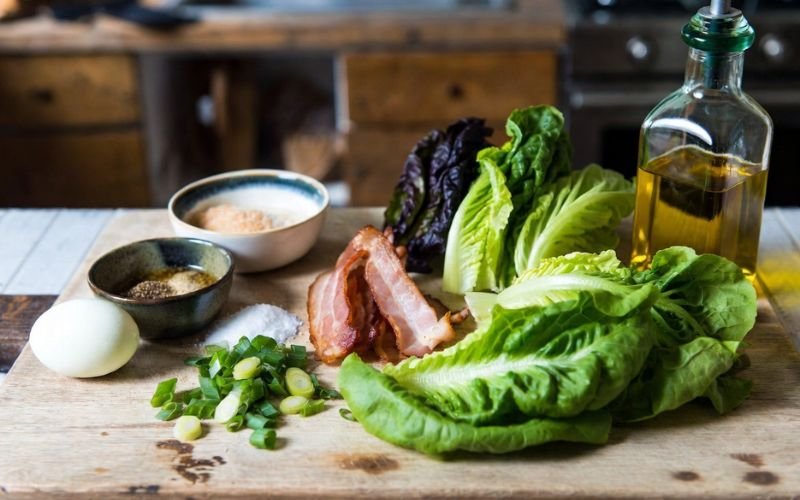 Ingredients for Easy Wilted Lettuce Recipe