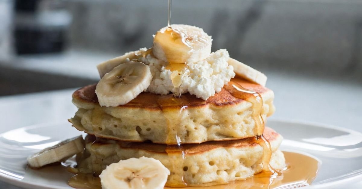 Fluffy Banana Cottage Cheese Pancakes: Easy High-Protein Breakfast Recipe